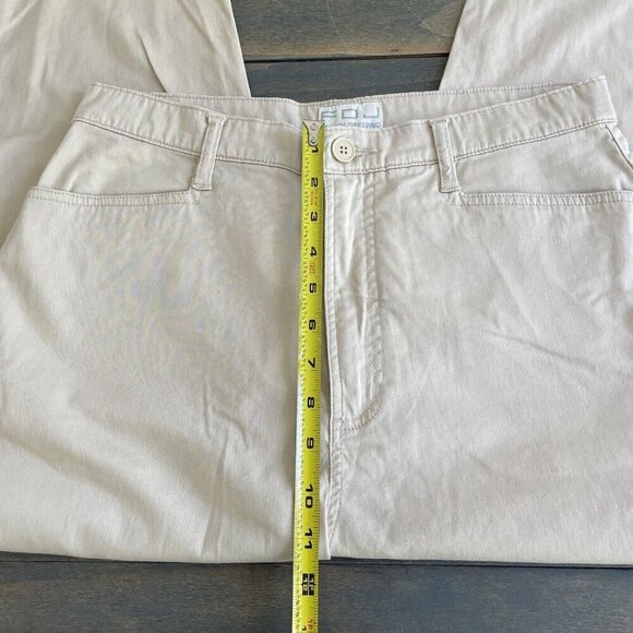 FDJ French Dressing Tan Capri Mid Rise Pants Casual Outdoor Womens Size 14 (J6) - Picture 3 of 7